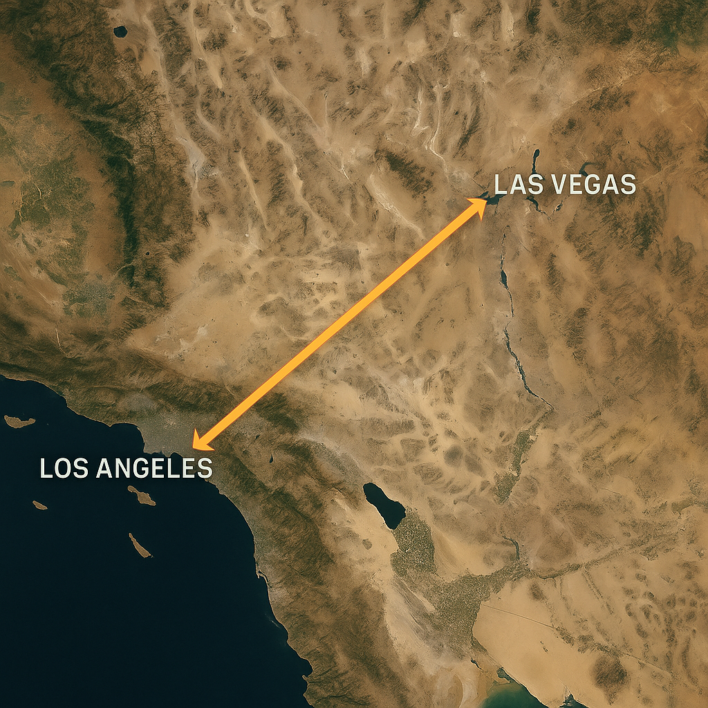 ANGAS Line Satellite Map