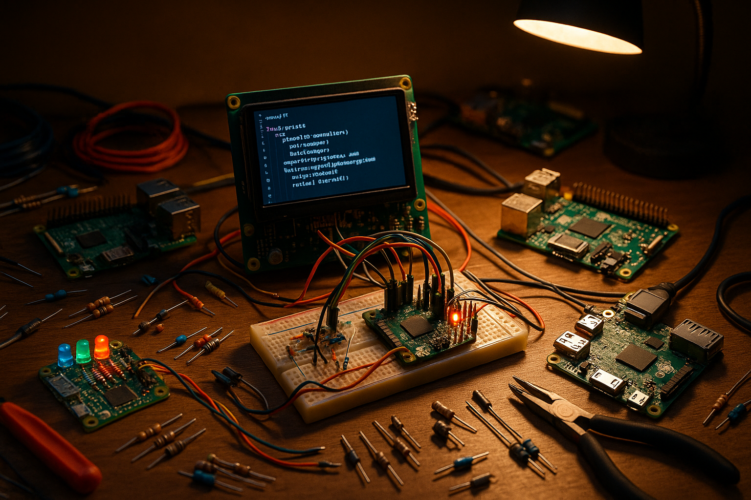 Raspberry Pi Python Electronics Project artwork